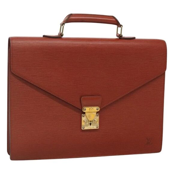 LOUIS VUITTON Epi Serviette Conseiller Briefcase Brown M54423 LV Authentic ++++ - Picture 3 of 10
